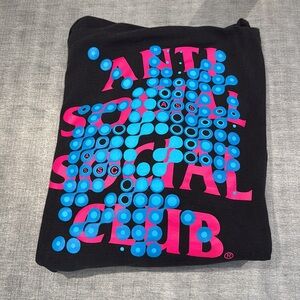 Anti Social Social Club men’s black hoodie - size large
